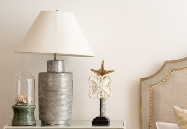 Couple sitting together in a minimalist room